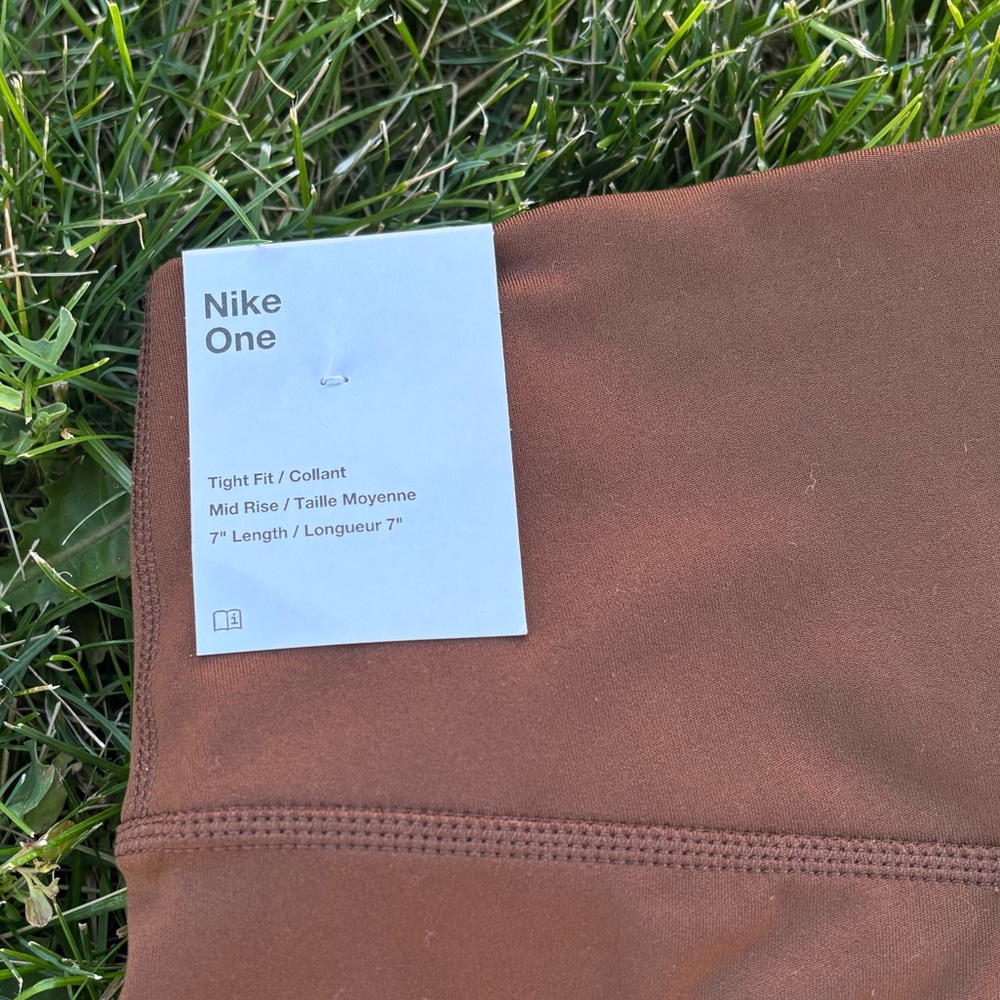 Nike Women's Dri-Fit Shorts in Brown - Picture 4 of 7
